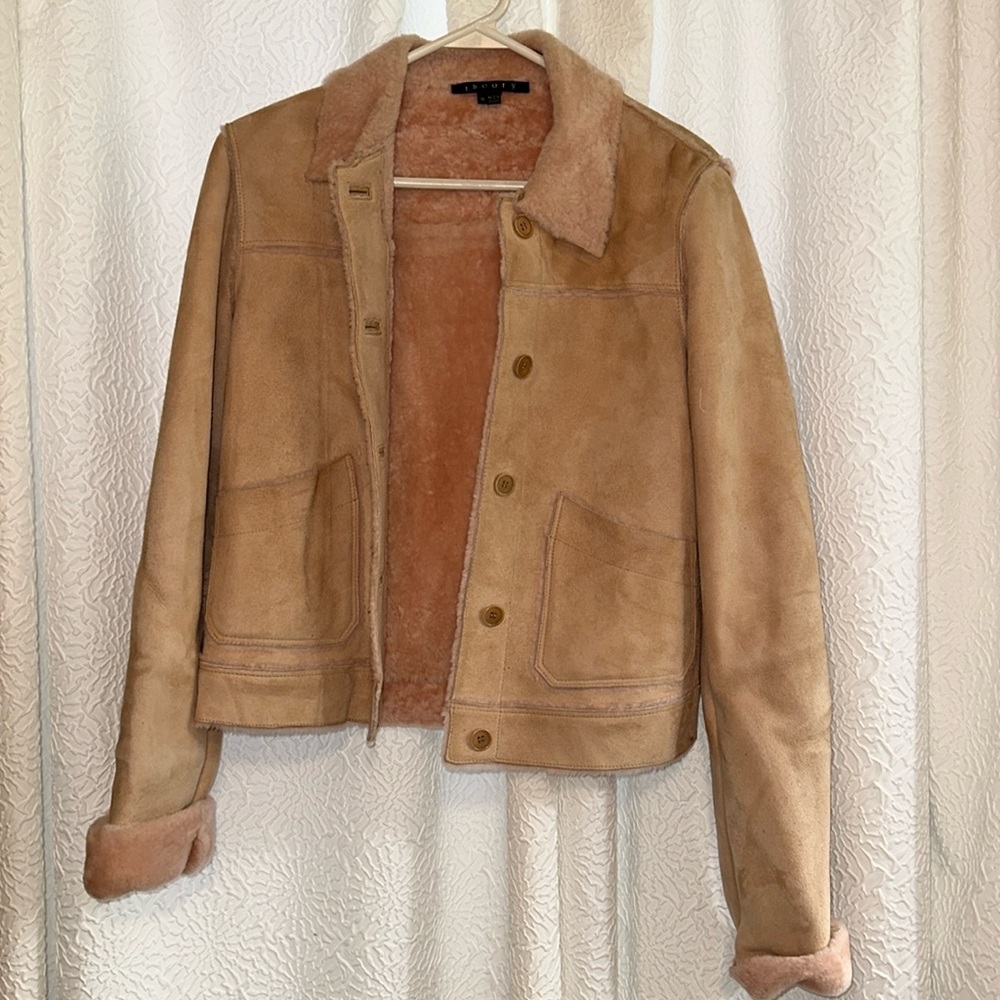 Light pink suede jacket